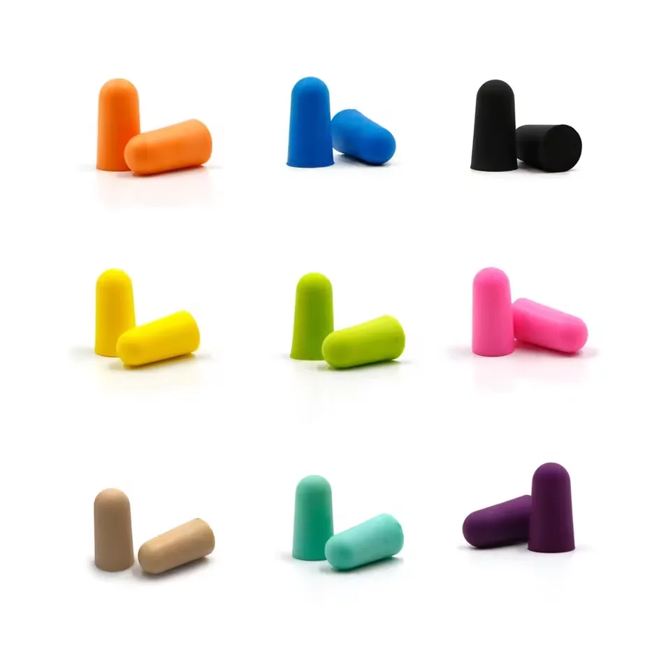 Slow-rebound foam earplugs
